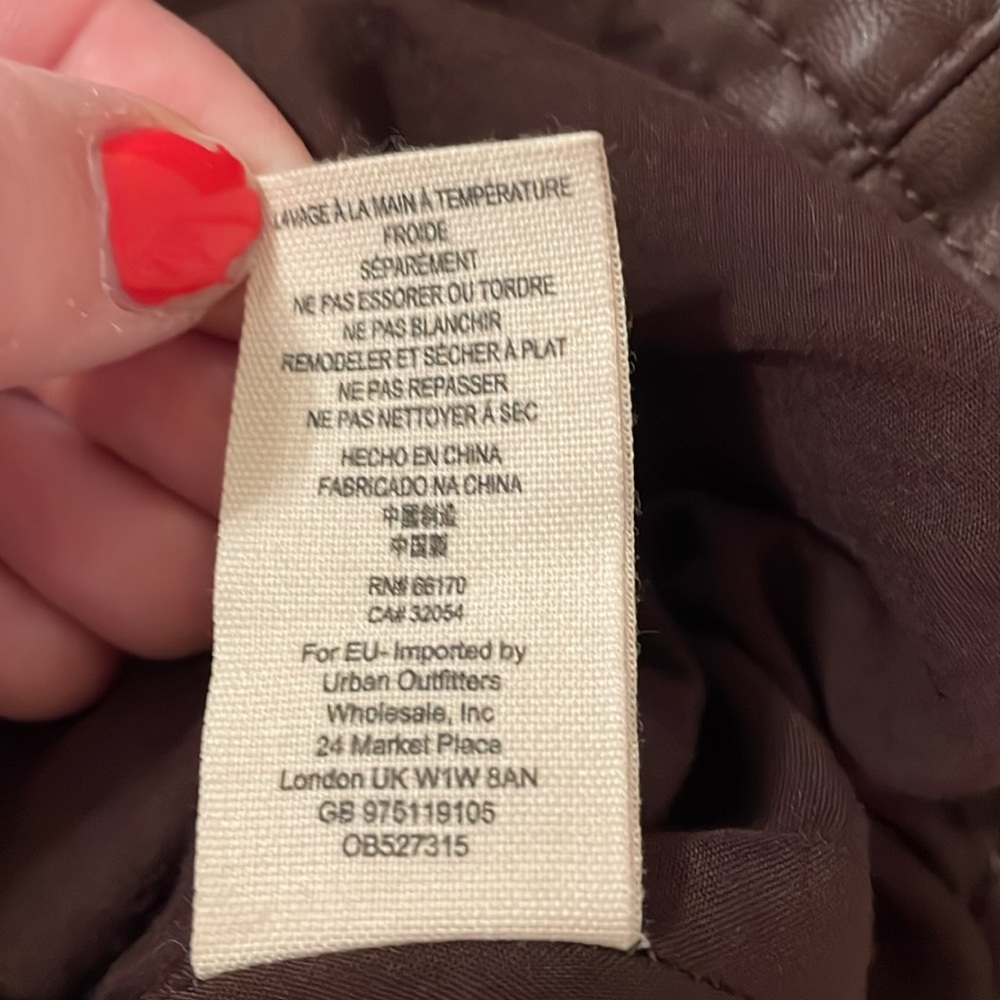 Free People Women’s Oh Snap Faux Leather Mini Skirt, size 6 - Picture 8 of 10